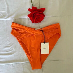 Onia high waist isla bottom in orange